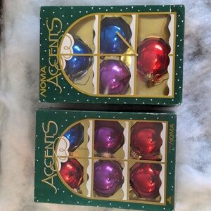 Vintage noma accents Christmas balls